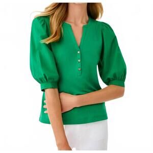 NEW LILLY PULITZER ronson knit top in bamboo green